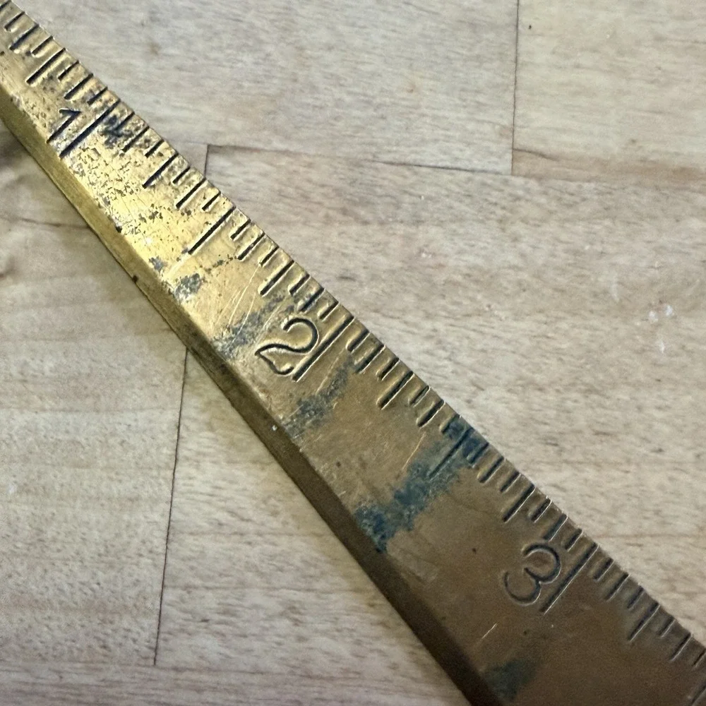 Vintage Wisconsin Paper Company Advertising Gold Metal Letter Opener‎
